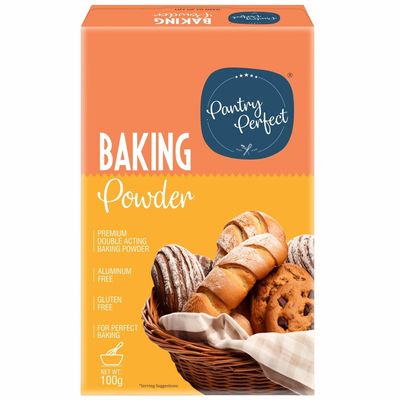 Pantry Perfect Baking Powder (100g) I Premium Double Acting Baking Powder I Aluminium Free I Gluten Free I For Perfect Baking I Easy to Prepare I Ready to Mix