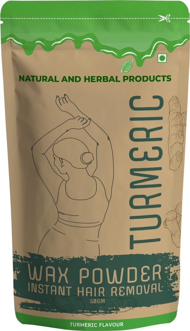 Best Bikini Wax - 5 Minutes Herbal Wax Powder Easy to use at home, No chemicals - No Irritation, No Skin rashes for Women and Girls (50 gm Pack 1)