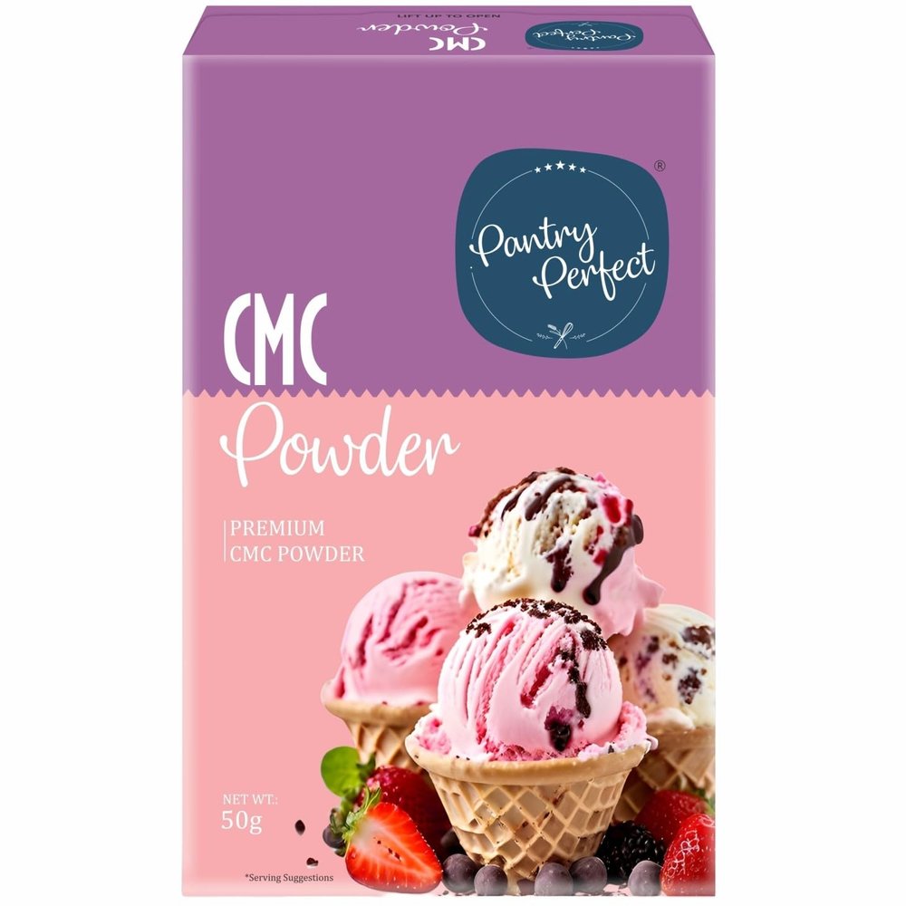 Pantry Perfect CMC Powder (50g) I Carboxymethyl Cellulose Powder for Soft, Smooth Creamy Ice Cream (Kulfi)