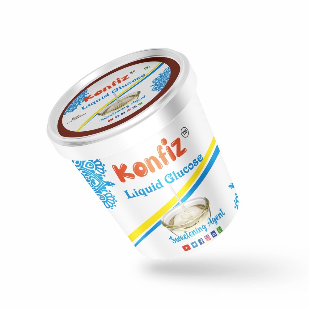 Konfiz Liquid Glucose (Syrup) 200 gram, Liquid Glucose for Making Cake and ice Cream, Sweetener for Dessert
