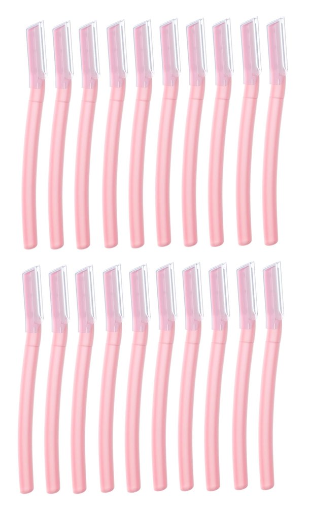 Face & Eyebrow Razor for Women Facial Hair with Dual Blade Head | German Blades | Easy Shaping and Shaving | Reusable Up To 5 Times | Durable and Rust Free Blades Set of (20)