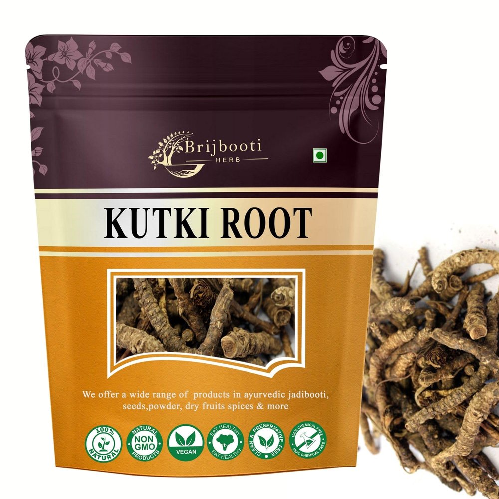 Brijbooti Kutki 50 gm | Kutki roots for Liver Support & Detox | kutki root tea | Katuki | Katuka | Picrorhiza kurroa