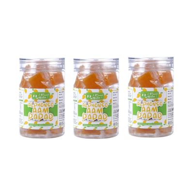 Mango Fruit Candy, 100% Natural, Premium Alphonso Mango Fruit Bar, Pack of Multiple (3)
