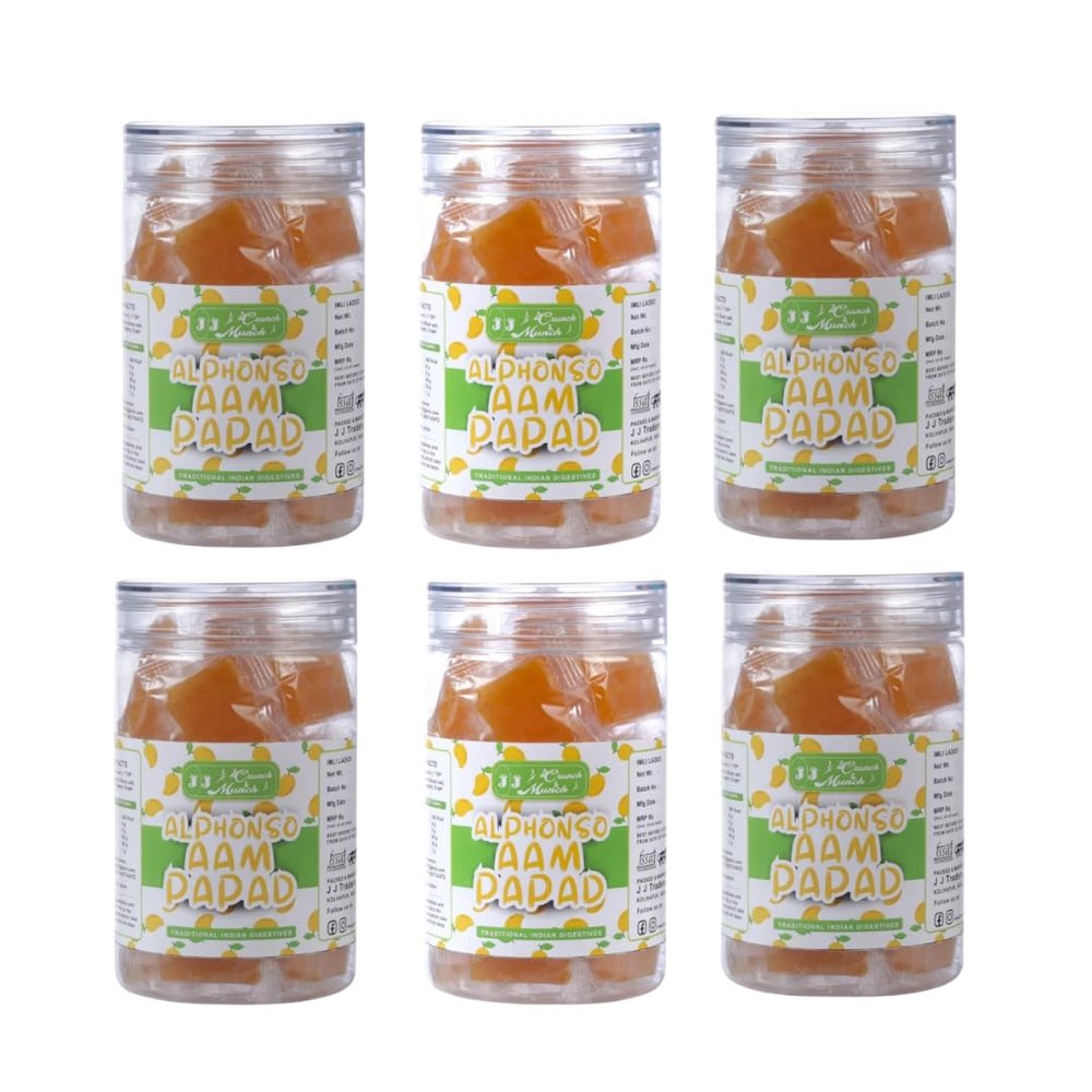 Mango Fruit Candy, 100% Natural, Premium Alphonso Mango Fruit Bar, Pack of Multiple (6)