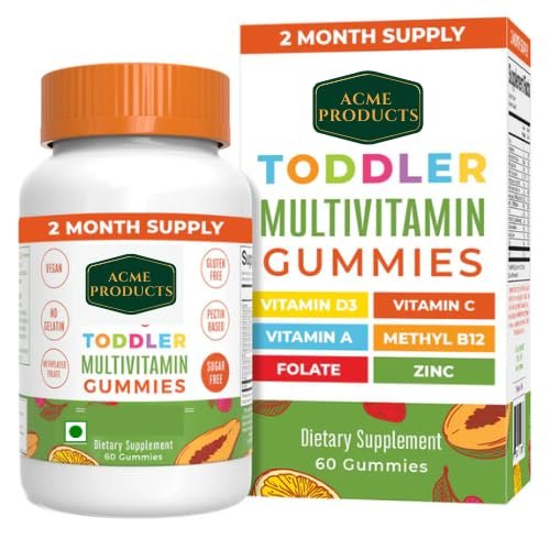 Acme Multivitamin for Kids & Adults with Superfoods | Multivitamin Gummies for Kids Packed with 20 Nutrients | 60 Gummy Candy | Orange Flavour