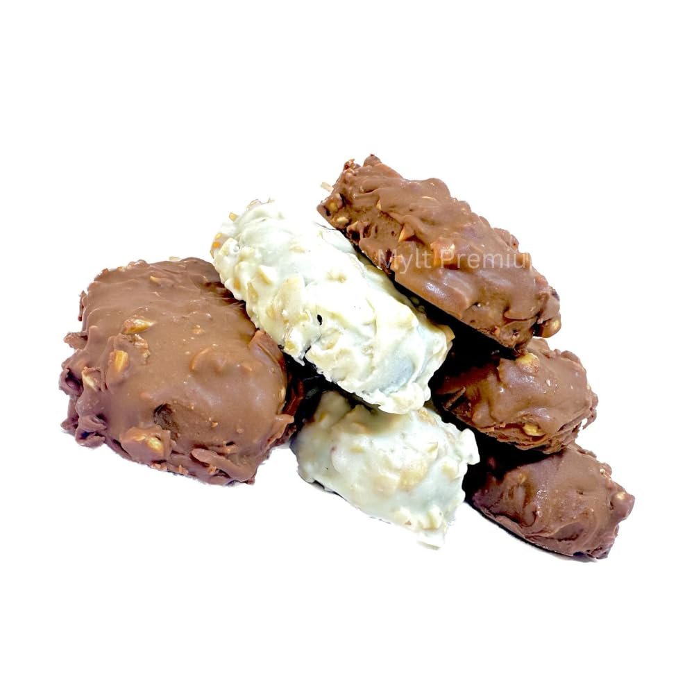 Freshly Chocolate Pops Covered Nuts | Chocolate Lollipops | Chocolate Covered Desicated coconut |New Year Gifts | Premium Milk Chocolate | Handmade Celebration Gifts pack (500 grams)