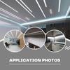 Abaj Lighting (10x12mm) LED Strip Light 1Meter Aluminium Rectangular Surface Profile Light Channels with Diffused Cover, End Caps and Mounting Clips Without LED Straight Linear - Pack of 3 view 4