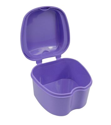 Dentosmile Orthodontic Denture Boxes, Retainer Box Mouth Guard Dental Storage Container/Teeth Storage Box in (Violet Color)