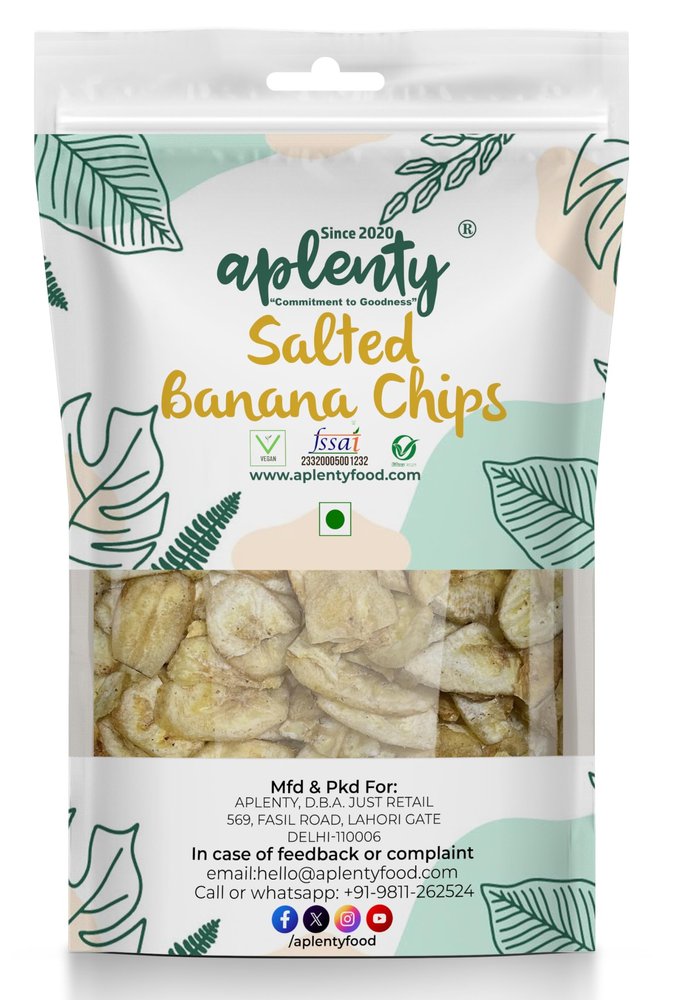Aplenty Banana Chips | Salted Kerala Plantain Wafers Ethakka Upperi | Fried In Coconut Oil 300g