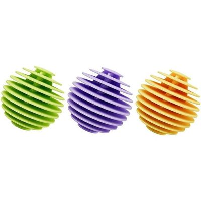 NH Fashion Hub (3Pcs) Laundry Dryer Balls - Reusable Fabric Softener Alternative Silicone Dryer Balls Reusable Laundry Balls Fabric Soften Washing Machine Balls Reduce Wrinkles. (Multicolor)