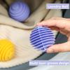 NH Fashion Hub (3Pcs) Laundry Dryer Balls - Reusable Fabric Softener Alternative Silicone Dryer Balls Reusable Laundry Balls Fabric Soften Washing Machine Balls Reduce Wrinkles. (Multicolor) view 3