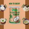 Sarwar Coconut Cream 400g| Pack of 1| Unsweetened| Plant-based| Natural ingredients| Gluten-free| Dairy-free| Thick & Rich Coconut Extract for Cooking, Curries, Baking, Desserts & Smoothies view 4
