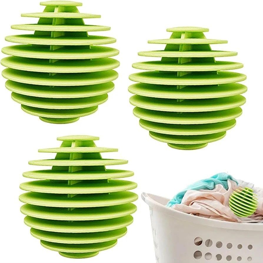 Aspeona (3Pieces) Reusable Laundry Dryer Balls - Eco Friendly Fabric Softener Alternatives Soften and Fluff Laundry Wrinkle Release Balls Alternative to Fabric Softener for Reducing Drying Balls.