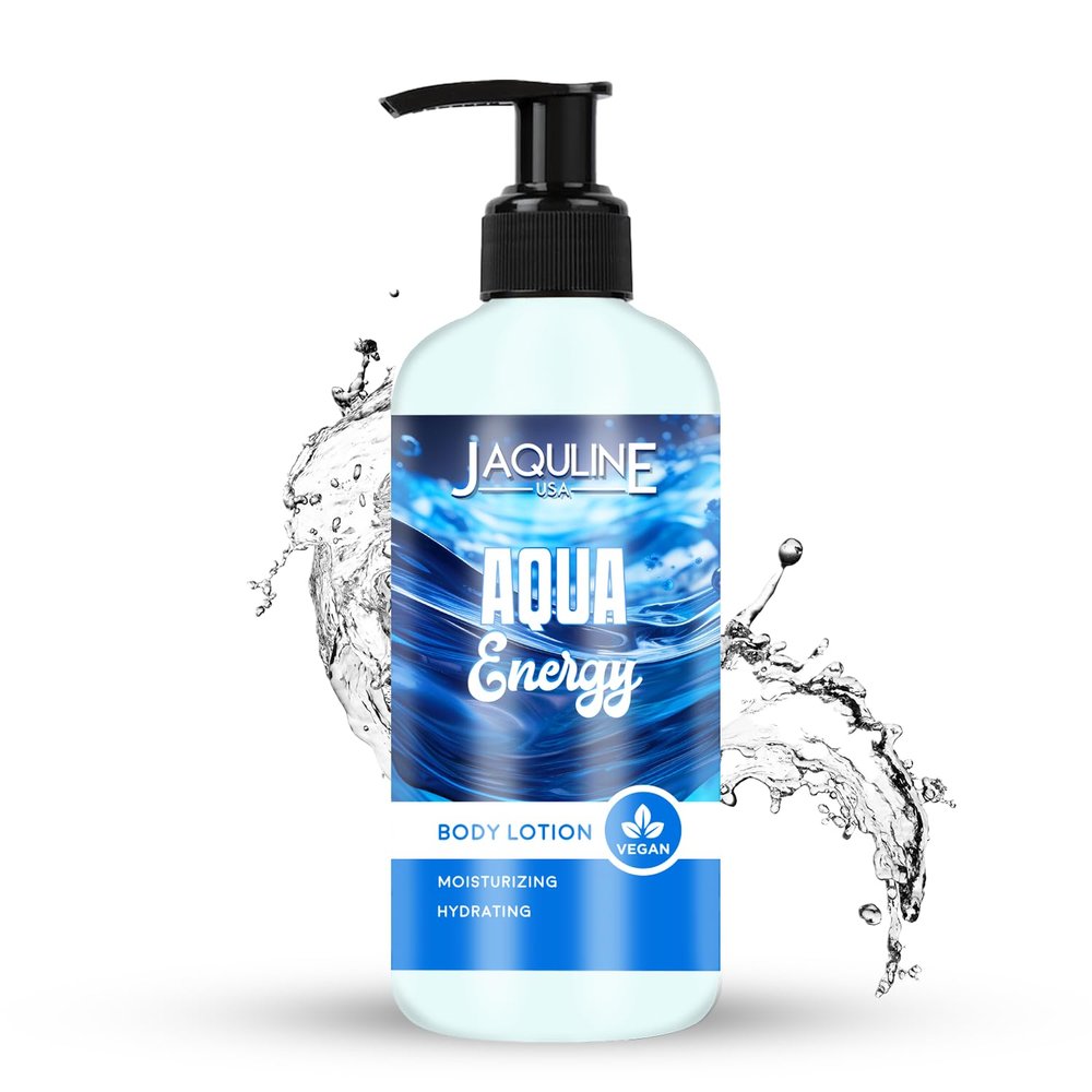 JAQULINE USA Body Lotion for Men and Women | Tones and Soothes Skin | Provides Intense Nourishment | Suitable for All Skin Types | Aqua Energy,250ml