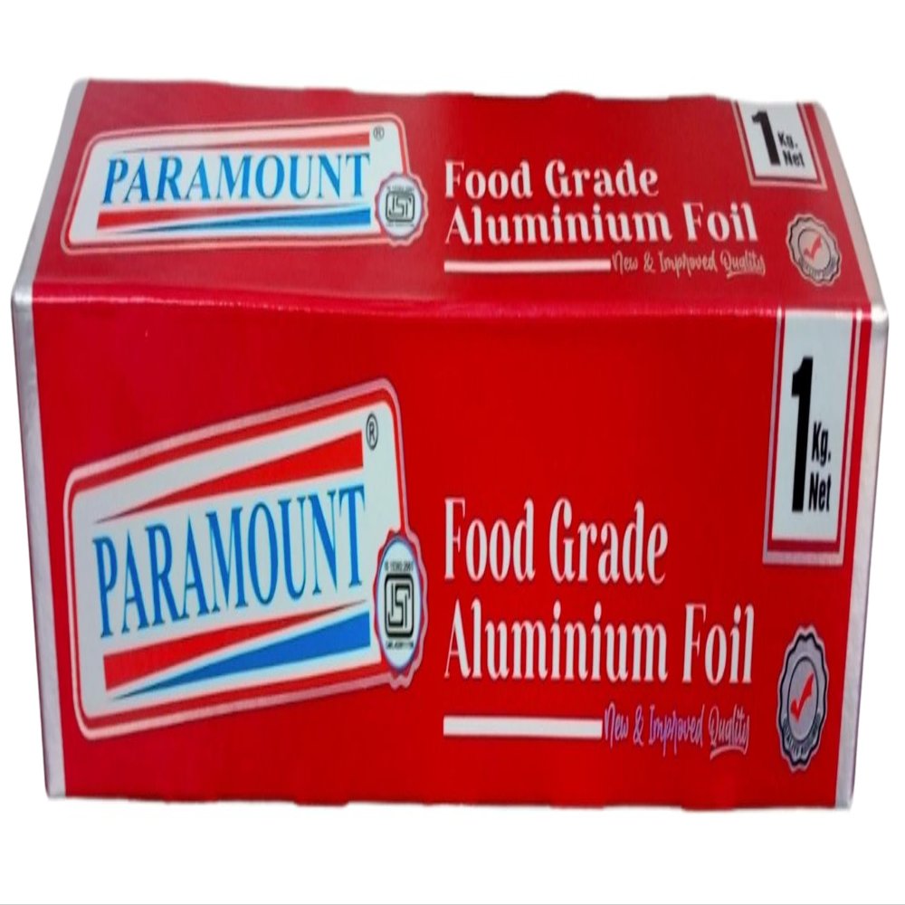 Aluminum Foil Roll 1kg Net, 295mm Wide, 18 Micron - Multipurpose Kitchen Foil for Baking, Roasting, Wrapping Roti, Grilling Vegetables, Freezing & Food Storage