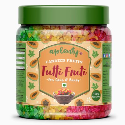 Aplenty Tutti Frutti Cherry Mix - 400GM | Colorful Tuty Fruity | Tuti Fruity Fresh Cherries for Cakes & Cookies Decoration