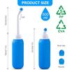 Mishwaan Portable Bidet for Toilet - 500ml Travel Bidet Handheld Personal Bidet Empty Bottle - Childbirth Cleaner -For Outdoor,Camping,Travling,Driver,Personal Hygiene -with Storage Bag (multicolour) (Blue, Standard) view 2