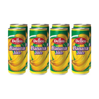 Dellos Banana Drink (Pack of 8)
