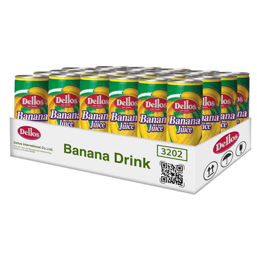 Dellos Fruit Drink Banana (Pack of 24)