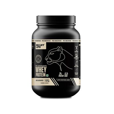BeastLife Pro 100% Whey Protein Powder| 2 Lbs | Unflavour | Muscle Growth & Recovery|Fast Absorbing, No Bloating |Ultrasorb Tech For Fast Digestion|NABL Lab Certified | 24g Protein, 5.3g BCAA