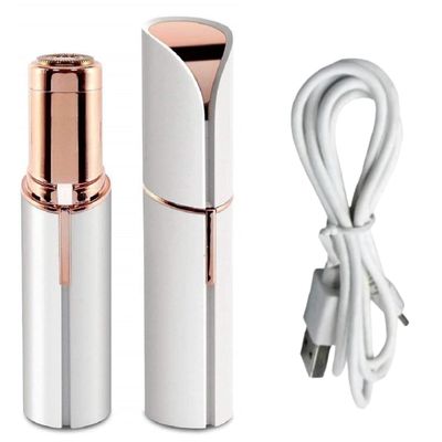 AJIGNA MART Facial Epilator - Women's Face, Chin, Cheek, Eyebrow, Upper Lip Hair Remover - USB Rechargeable, White, Water Resistant, Epilator Unit Included