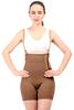 Dermapress HIGH Waisted Panty up to Mid-Thigh | Micropoly Fabric | Abdomen and Thighs Liposuction Recovery Garment | Shapewear | Tummy Tucker | Thigh-Sculpting Innovation | (Brown, L) view 1