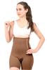 Dermapress HIGH Waisted Panty up to Mid-Thigh | Micropoly Fabric | Abdomen and Thighs Liposuction Recovery Garment | Shapewear | Tummy Tucker | Thigh-Sculpting Innovation | (Brown, L) view 4