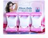 Doville 6Pcs Stainless Steel Blade Platinum Coated Single Edged Razor Disposable Body Shaving Bikini Razor White & Pink Color view 1