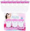 Doville 6Pcs Stainless Steel Blade Platinum Coated Single Edged Razor Disposable Body Shaving Bikini Razor White & Pink Color view 2