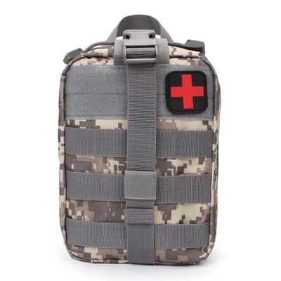 ARURA (LABEL) Molle Medical Pouch IFAK First Aid Kit Survival Emergency Waist Pack Outdoor Hunting Accessories (ACU)