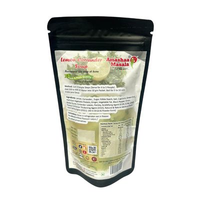 AMASHAA MASALA - Lemon Coriander Soup Premix | Best Premix | Instant Soup Drink | Ready To drink | soups | soup premix (100g)