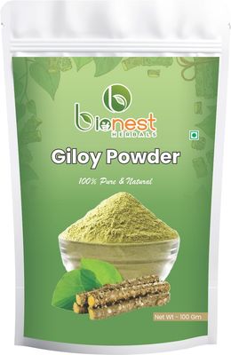 Bionest Herbals Giloy Powder - 100 gm | Tinospora Cordifolia | Guduchi | Amrutha Balli | Immunity Booster & Anti-inflammatory | Fights Fever