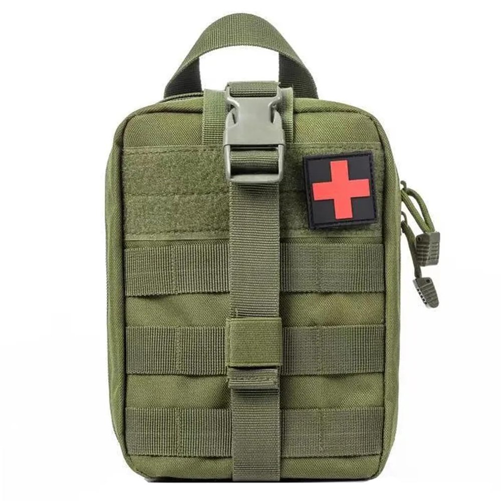 ARURA (LABEL) Outdoor Tactical Medical Packets First Aid Kit IFAK Utility Pouch Emergency Bag for Vest & Belt Survival Treatment Waist Pack EMT Multifunctional (Green)