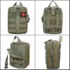 ARURA (LABEL) Outdoor Tactical Medical Packets First Aid Kit IFAK Utility Pouch Emergency Bag for Vest & Belt Survival Treatment Waist Pack EMT Multifunctional (Green) view 4