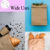 GLOBEADO Brown Paper Cover(40GSM) - Fold Top Eco Friendly Food Grade Paper Bags For Packing Carry Bags Grocery, Take Away Craft Paper Multiple Size (8.25 X 9 INCHES, 100, count) view 4
