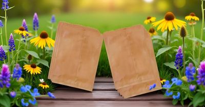GLOBEADO Brown Paper Cover (40 GSM) - Fold Top Eco Friendly Food Grade Paper Bags For Packing Carry Bags Grocery, Take Away Craft Paper  Multiple Size (5 X 7.5 INCHES, 200, count)