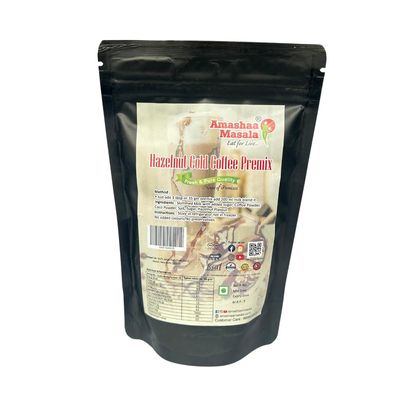AMASHAA MASALA - Hazelnut Coffee instant mix - 250gm | Best Premix | Instant Drink | Ready To drink | Hazelnut coffee | instant coffee | instant drink