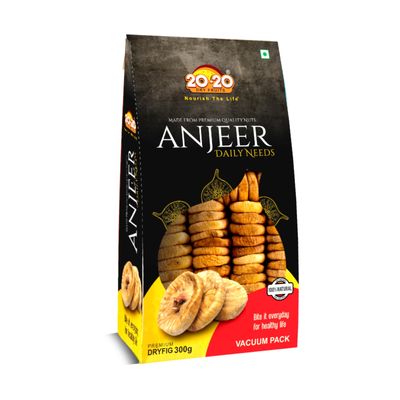 20-20 Dry Fruits Anjeer Dried Figs - 250 gm, Dried Figs Ajnir