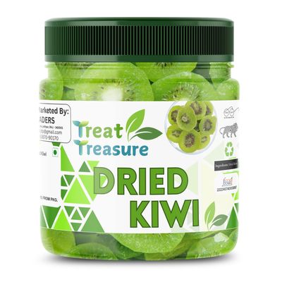 TREAT TREASURE Dried Kiwi | Premium Dried Kiwi Slices | Kiwi Slice | Natural Snacks | Dehydrated Kiwi Dry Slice without Sugar, Rich in Vitamins & Minerals | Nutritious Snack (1 Kg Box)