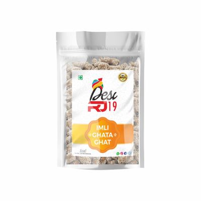 Desi RJ19 Imli Gataghat Natural and Tasty Tangy Candy, Vegan and Gluten Free 200gm Imli Gatagat Candy Imli Gatagat Imli Candy packet Tamarind Desi popz tangy imli Chulbuli Emli Gatagat