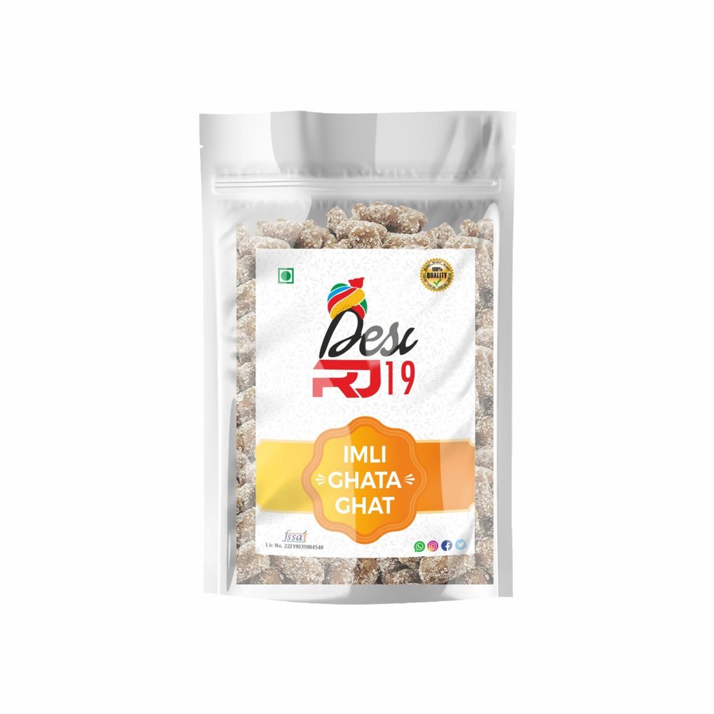 Desi RJ19 Imli Gataghat Natural and Tasty Tangy Candy, Vegan and Gluten Free 200gm Imli Gatagat Candy Imli Gatagat Imli Candy packet Tamarind Desi popz tangy imli Chulbuli Emli Gatagat