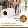 Imvelo 2 Ply Kitchen Towel | 120 Pulls per Roll | OBA Free & Safe to Skin | Highly Absorbent | Food - Safe Kitchen Tissue Roll | White Tissue Papers for Kitchen use view 4