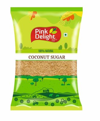 Pink Delight Coconut Sugar, 350 Gm | Unpolished 100% Natural Healthy Replacement for Sugar | Unprocessed Sweetener | Gluten Free, Non-GMO | Chemical Free | No Additives