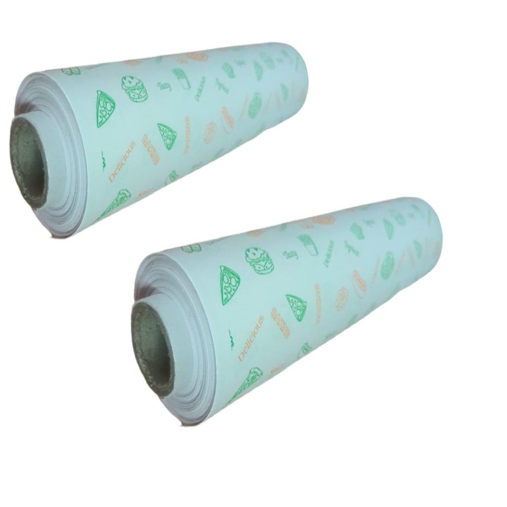 Butter Paper Roll Combo 25m+25m for Food Packing & Wrapping.