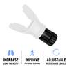 Refize Lung Trainer & Jaw Exerciser | Breathing & Fitness Equipment for Gym & Running | Easy-to-Clean | Enhance Respiratory Strength & Sports Fitness | for Men & Women. (White) view 3