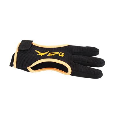 CALANDIS Sports Glove Three Finger Protector Equipment Adults Left Right Hand Orange M | Archery Gloves | Protective Gear | Archery | Outdoor Sports