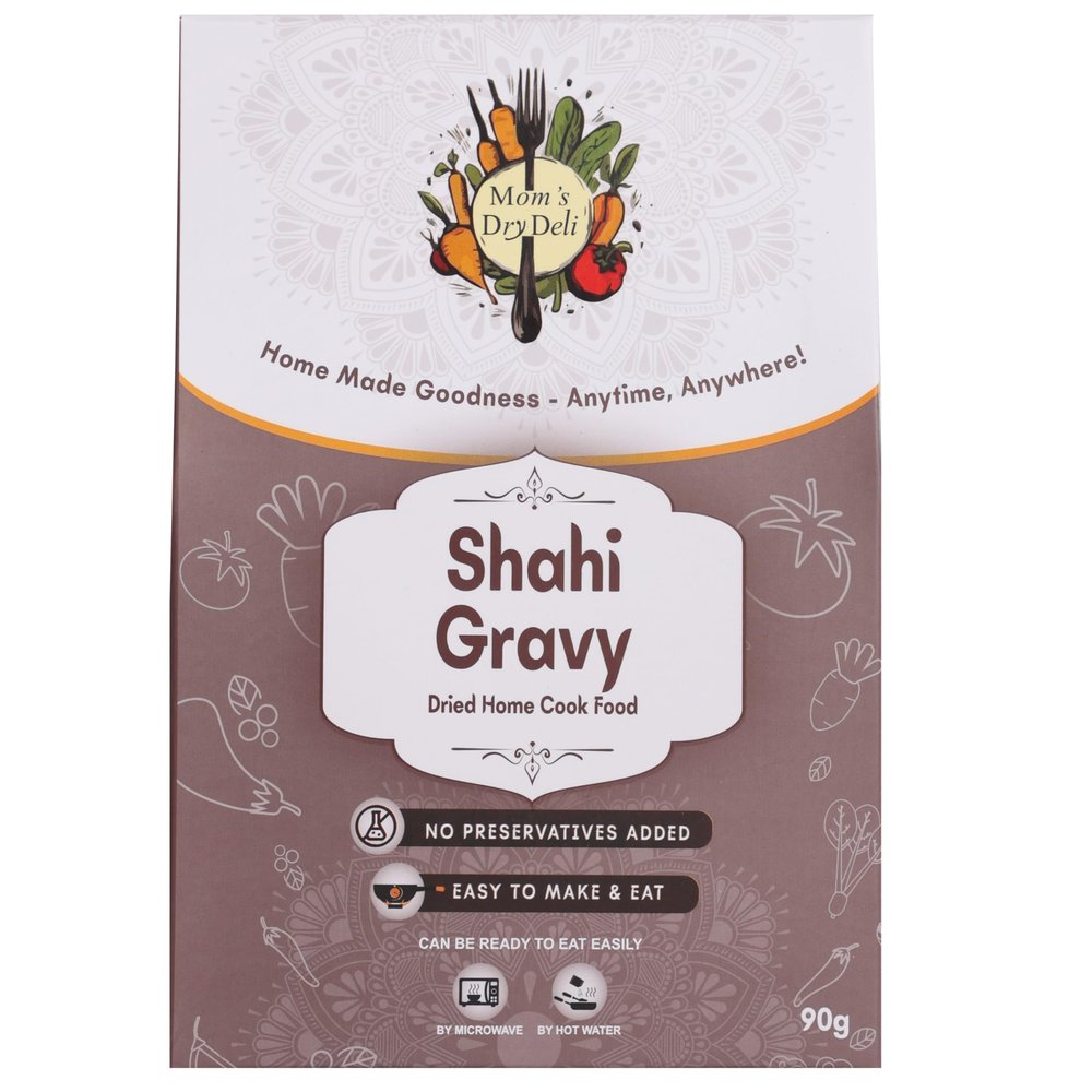 Moms DryDeli Ready to Eat Shahi Gravy | Healthy Indian Meals | No Preservatives | Traditional Home-Cooked Taste | Wholesome Tasty & Travel-Friendly Food