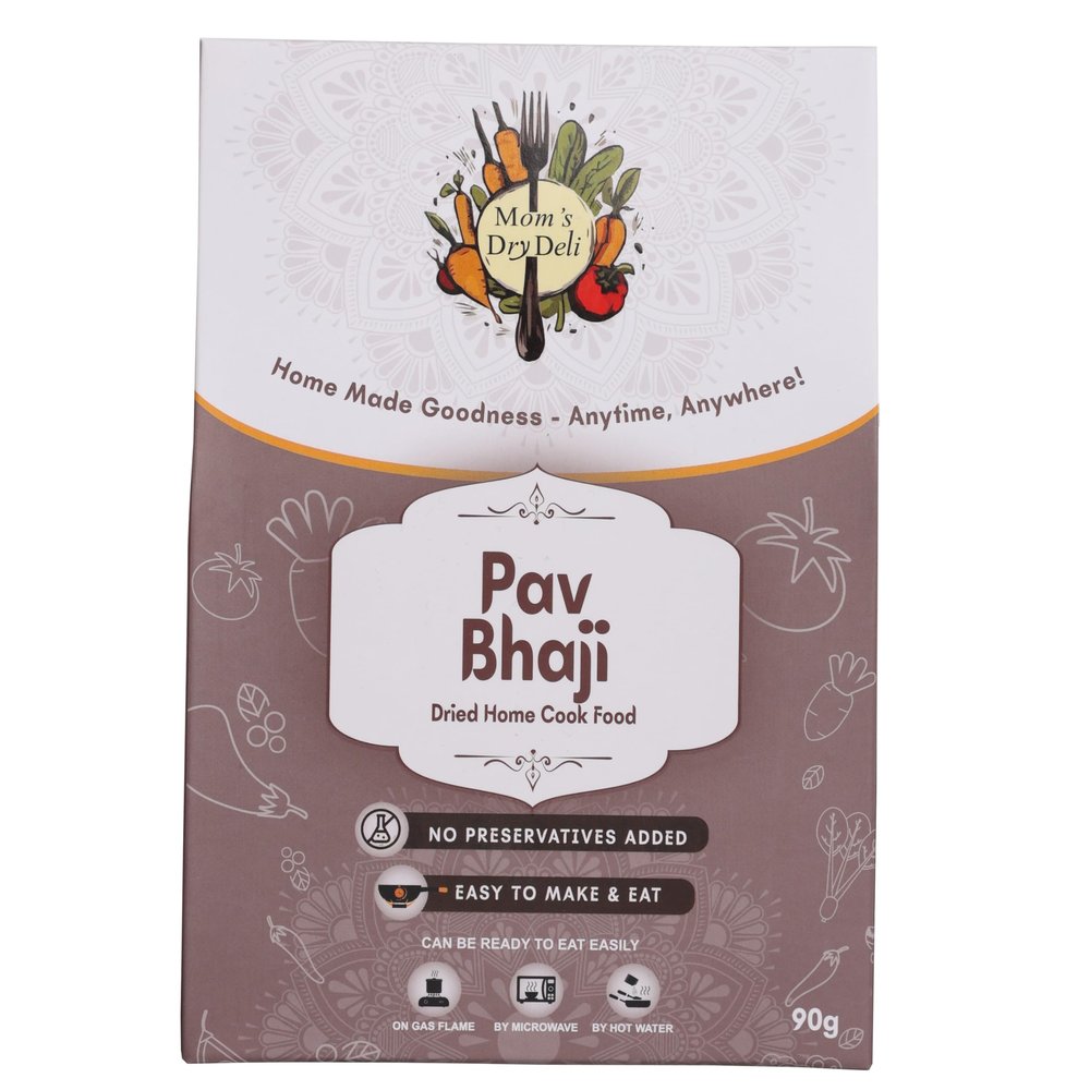Moms DryDeli Ready to Eat Paav Bhaji Masala | Healthy Indian Meals | No Preservatives | Traditional Home-Cooked Taste | Wholesome Tasty & Travel-Friendly Food