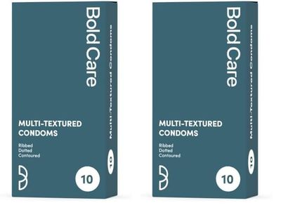 Bold Care Multi-textured Condoms (Pack of 2)