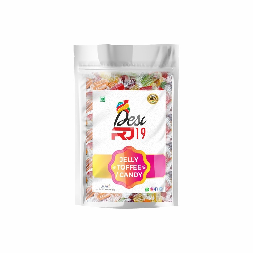 Desi Rj19 jelly candy for kids | child candy jelly |Jelli Toffy Natural and Tasty Tangy Candy, Vegan and Gluten Free Toffee Colourful Juicy (800gm)